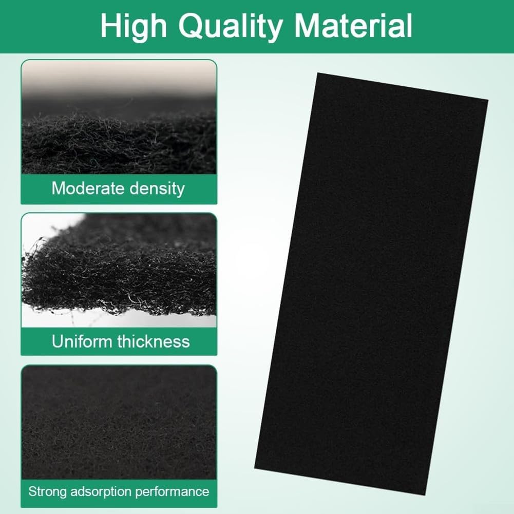 Filtre à Charbon Actif Pour Hotte De Cuisine - Dimensions 122 X 40,6 Cm - épaisseur 3 Mm, Découpable Sur Mesure - 2