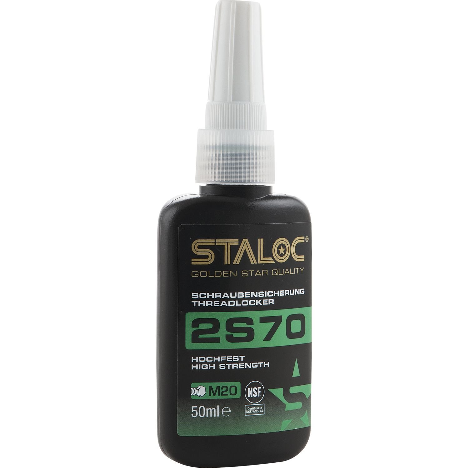 viti bloccaggio 2S70 | Alta | a M25 | extra forte, 4 x verde Studlock