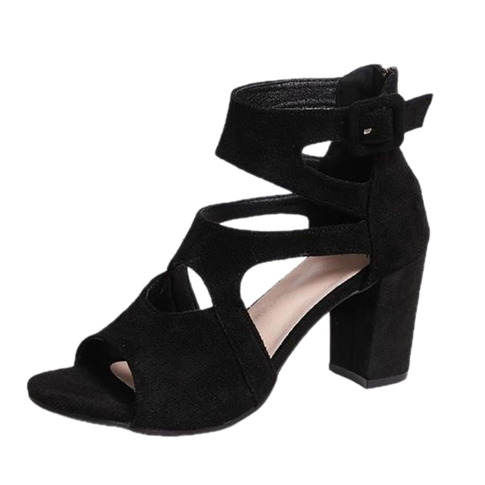 Sandalen Damen mit Absatz Sommer Hallux Valgus High Heels Schuhe Sommerschuhe Offene Slingback Pumps Elegant Sandaletten Absatzschuhe Sandale & Slides Tanzschuhe - 3