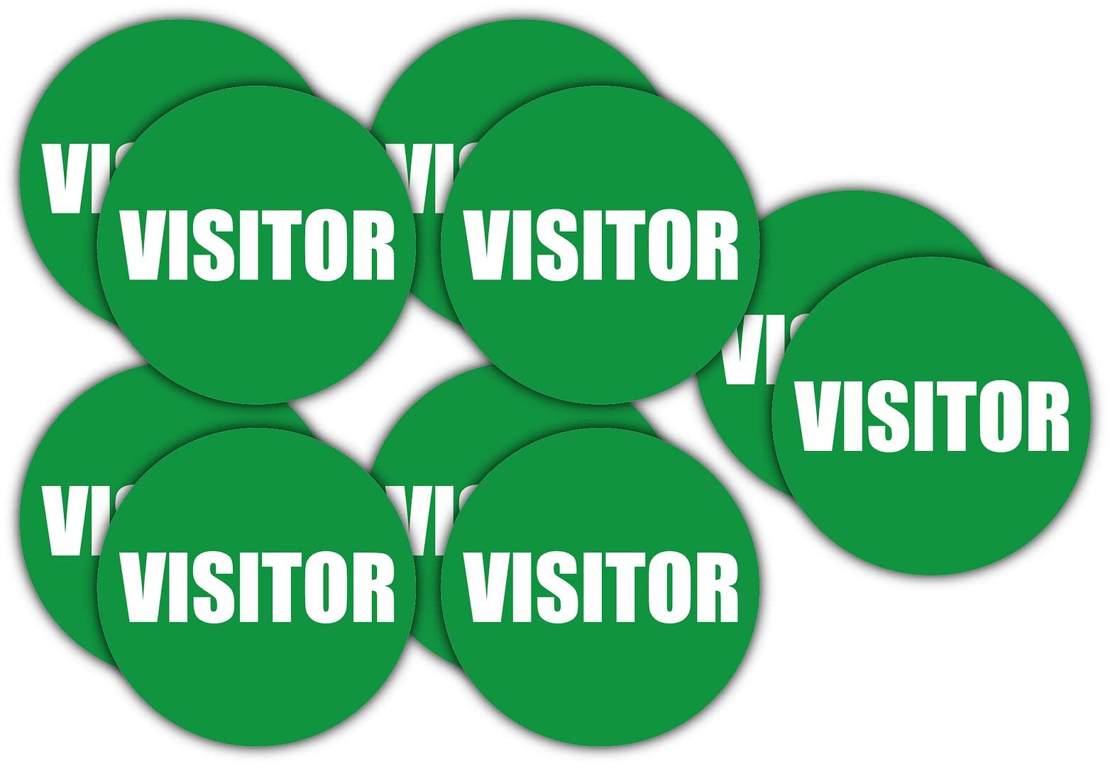 Visitor Hard Hat Stickers | Helmet Decals | Safety Factory Labels | Plant Visit Visiting