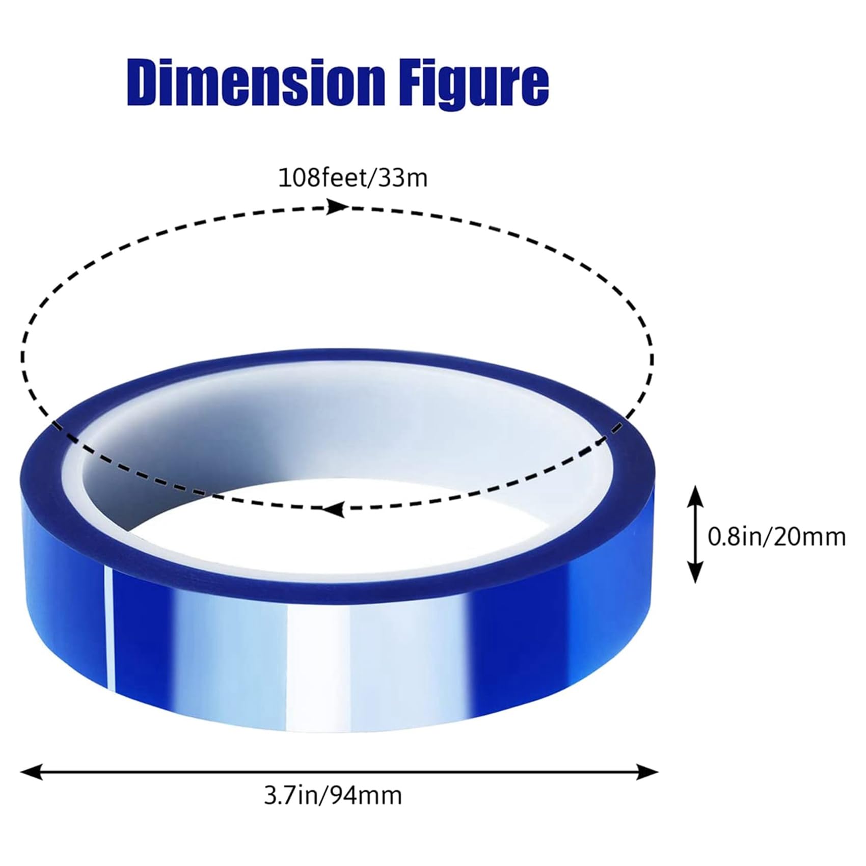 24 Rollos 20mm X33M Cinta de Cinta Resistente Al de Alta Temperatura Cinta de Transferencia de para Prensa de Sublimación de