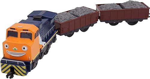 Titipo El pequeño tren y amigos conejito motorizado con pilas de piedra en movimiento