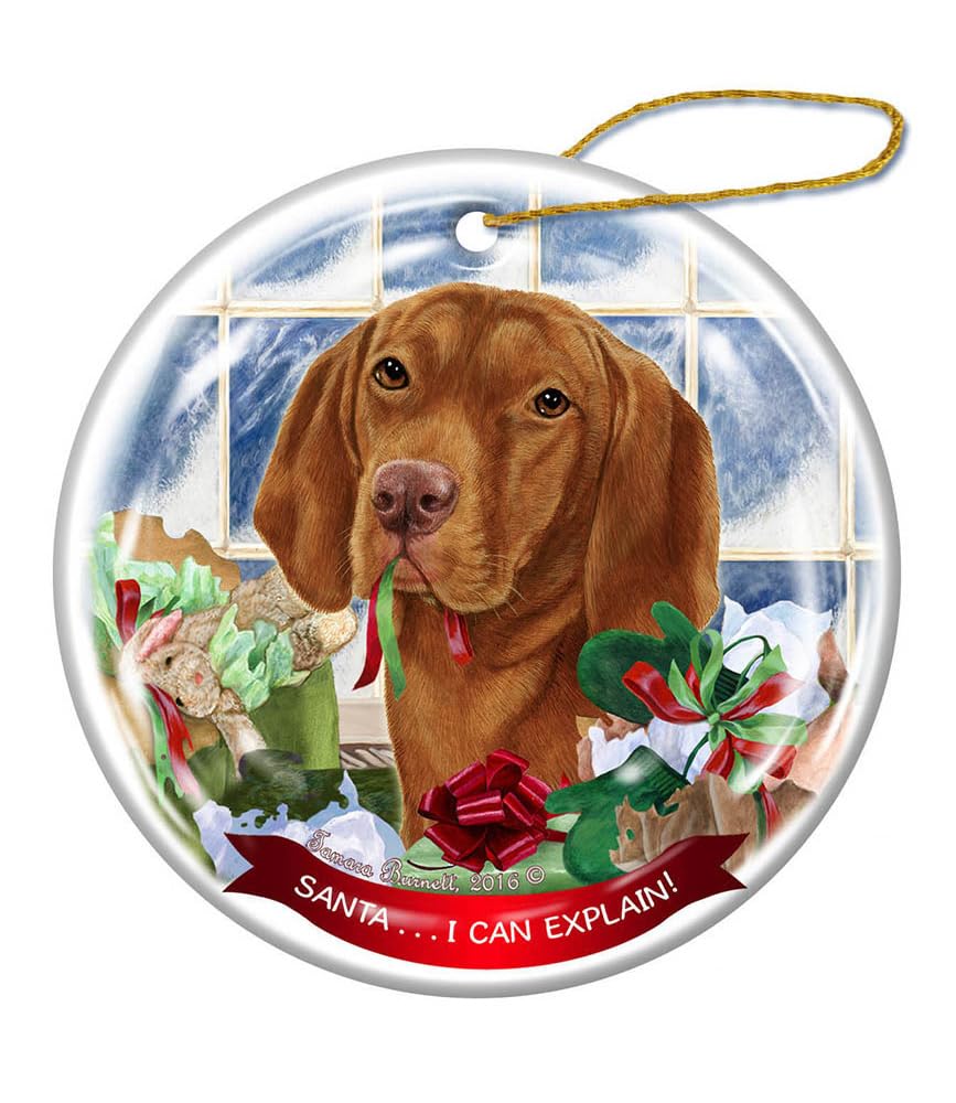 Vizsla Christmas tree decoration