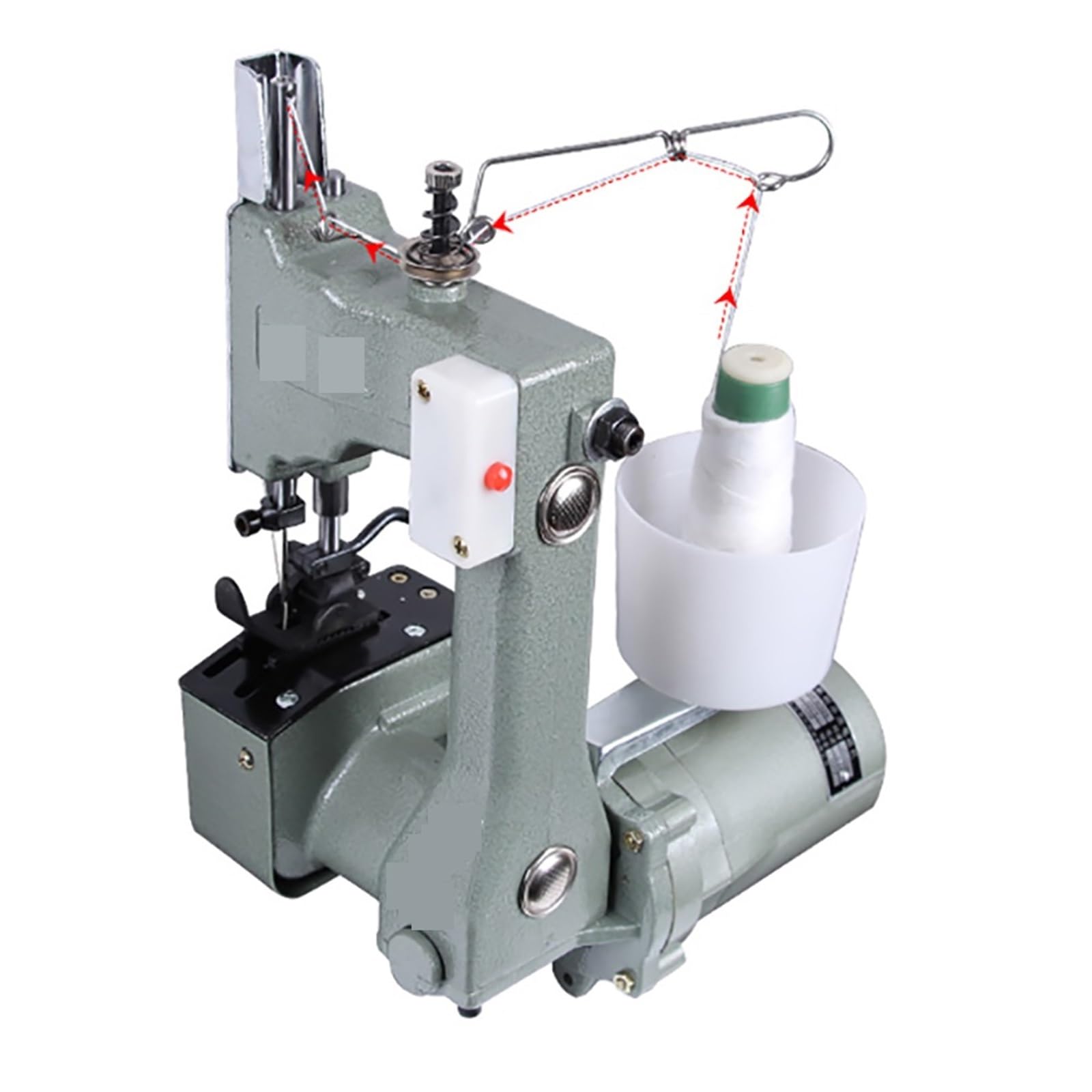 Macchina da cucire elettrica portatile for la casa, macchina for sigillare sacchetti di riso, macchina for l'imballaggio di sacchetti di tessuto, 130 W, 12000 giri/min per principianti e fai da te