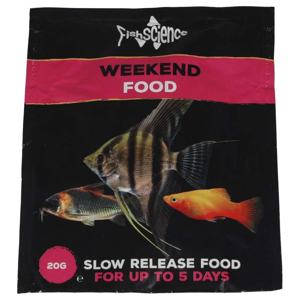 FishScience Weekend Food for Tropical Fish 20g Holiday Slow-Release Wafers
