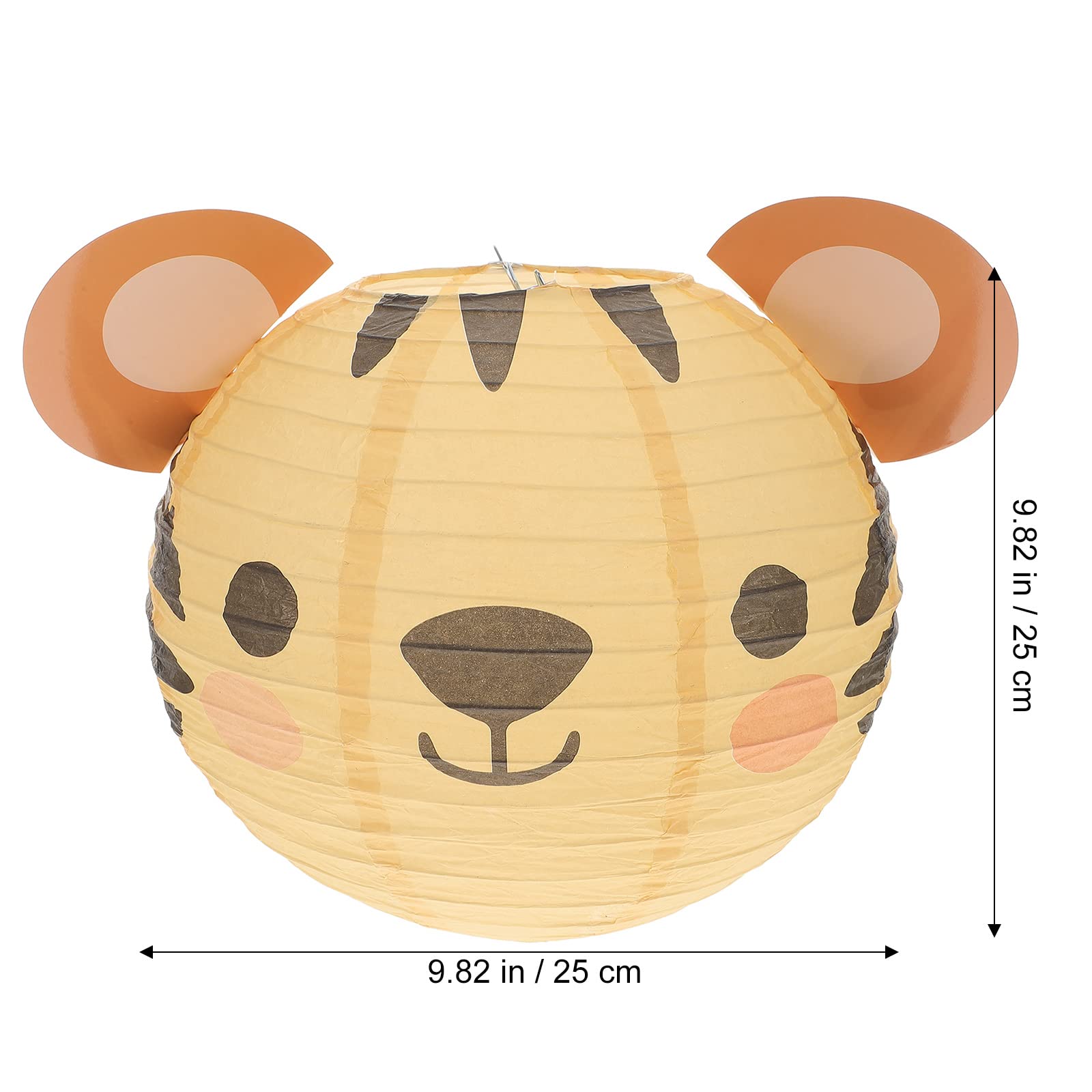 LUOZZY 5 Pcs Animals Lanterns Folding Paper Lanterns Jungle Birthday Party Decorations (B)
