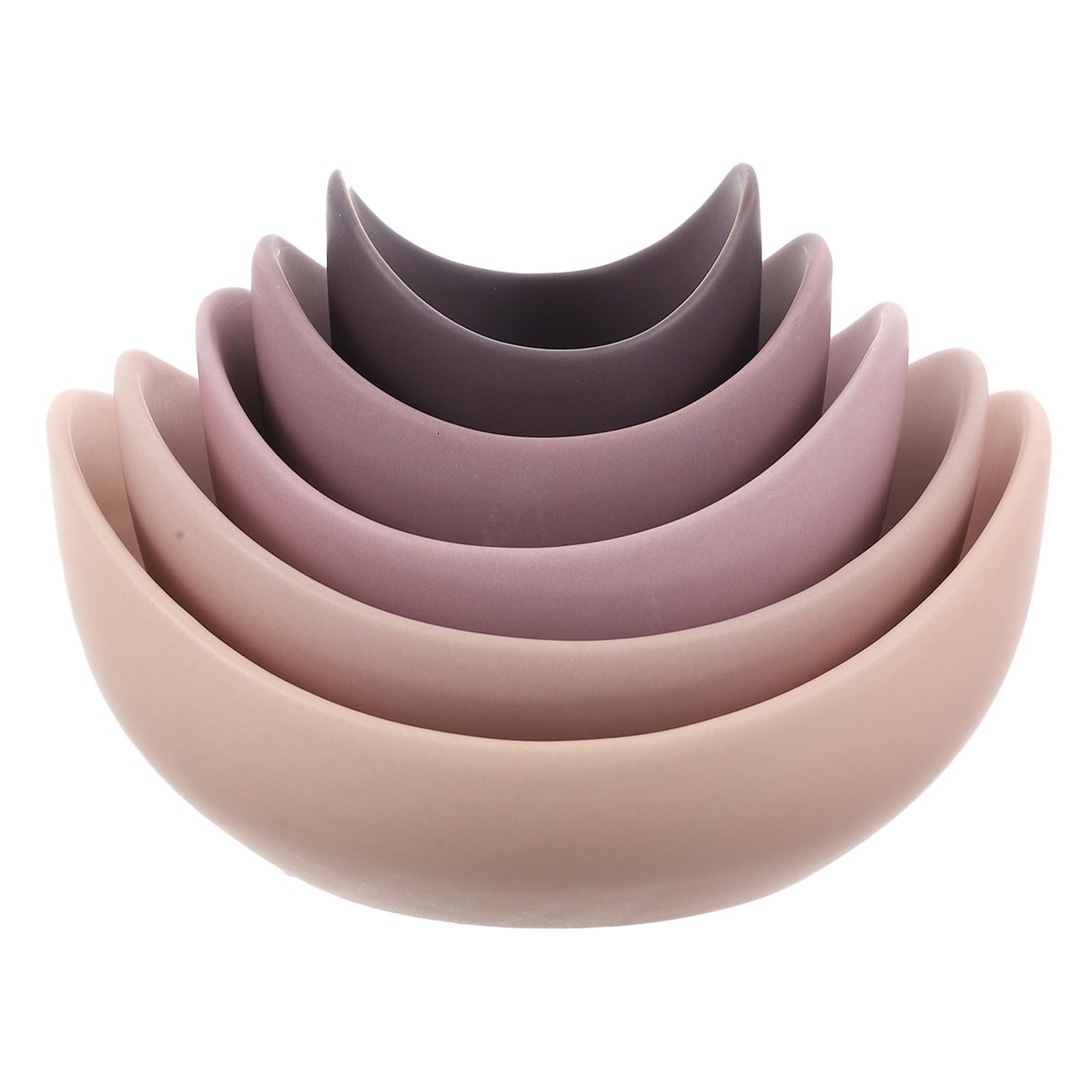 Keramikschalen Satz Lotus Design Runde Servierschälchen aus Keramik mit Glatter Oberfläche Leicht zu Reinigen für Salat und Instant Nudeln zu Hause