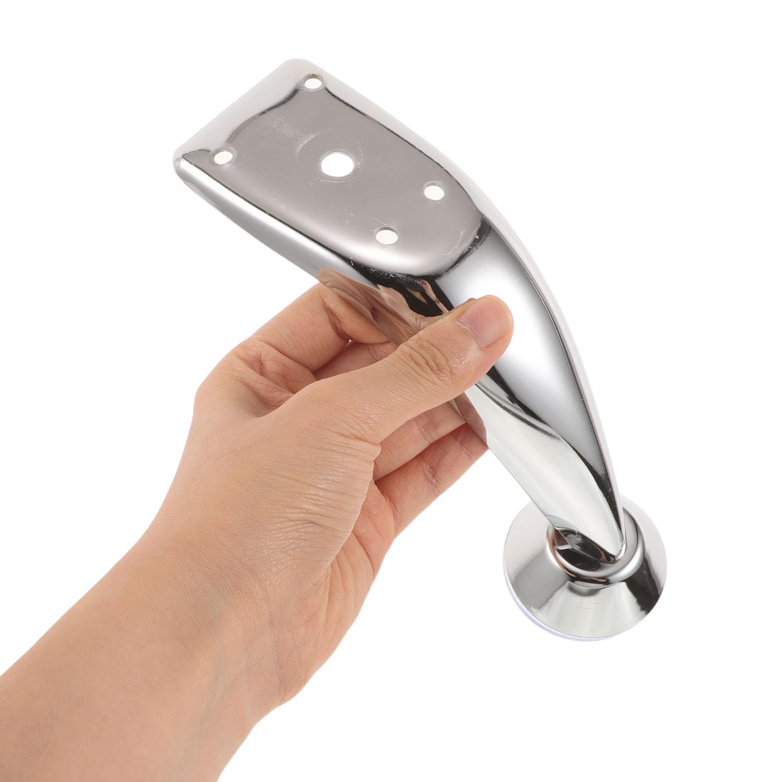 Healeved 4 gambe di supporto per poggiabraccia per manicure, staffe di montaggio curve in ferro per cuscino braccio per manicure e poggiapiedi per pedicure, accessori per poggiapiedi da tavolo da