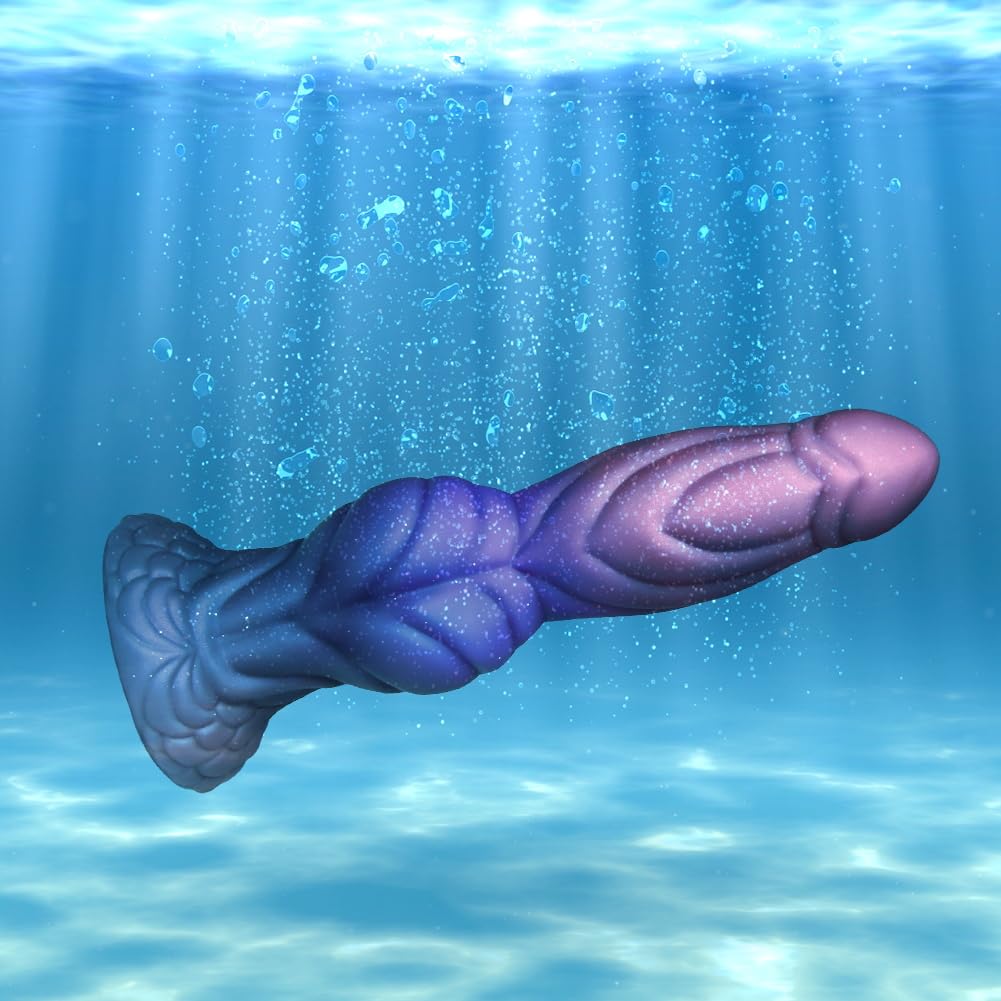 SXOVO Dildo Anale Butt Plug 23 CM Dildo XXL con Grosso Nodo Fallo Grosso in Silicone Morbido con Potente Ventosa Plug Anale Dilatatore per Donna Uomo