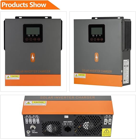 1000W 1500W Hybrid Solar Inverter 12V 24V 220V Off Grid Pure Sine Wave Inverter Dual Output MPPT 80A with Solar Charger 1000W 12V