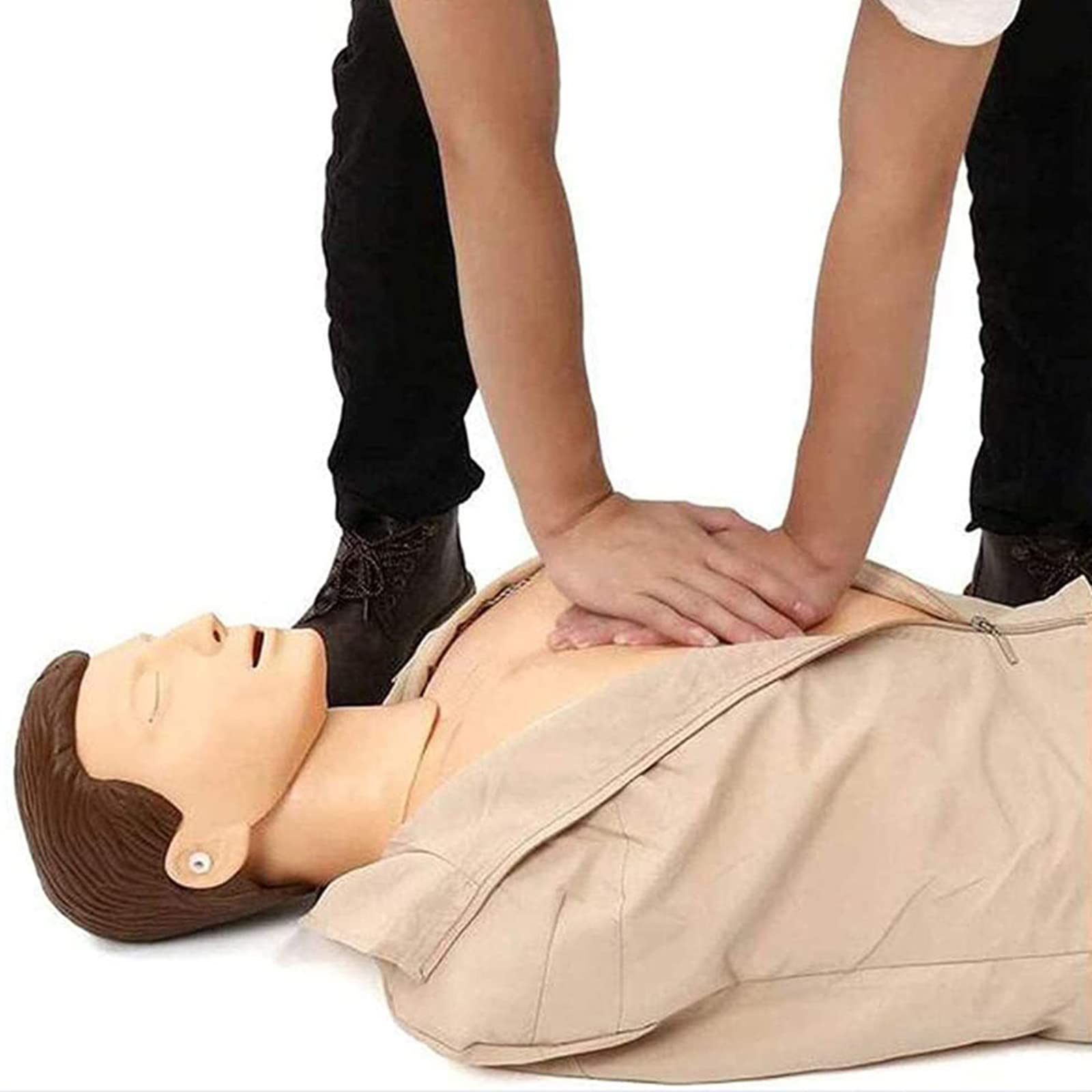 ZMIN CPR Manichino didattico Adulto, Professionale Formazione Manichino Primo Soccorso Modello Medico Umano per Addestramento al Pronto Soccorso