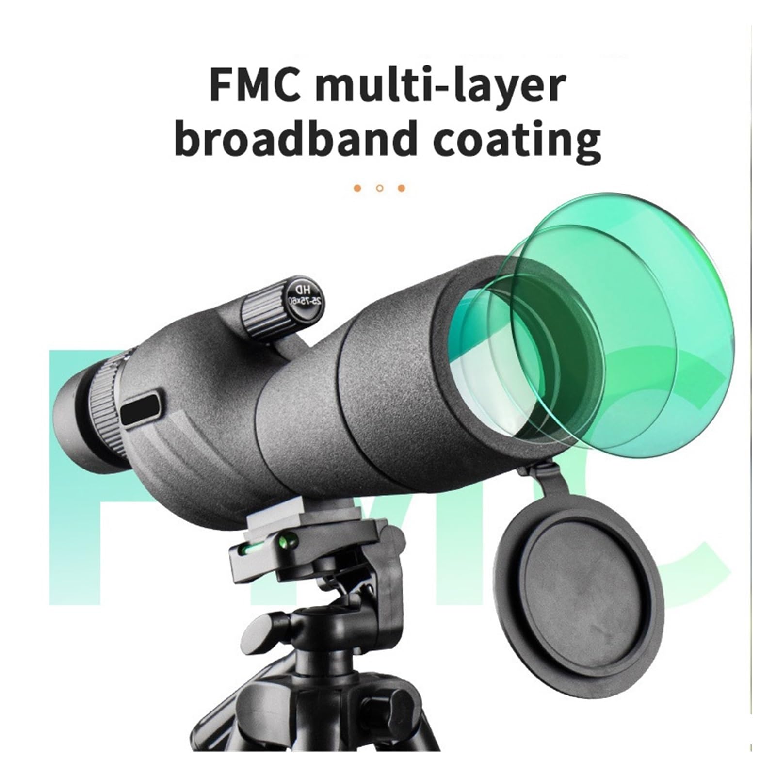 25-75x60 HD Luneta Obserwacyjna Mocny Monokularowy Teleskop Z Zoomem BAK4 Prism Wodoodporny Do Obserwacji Ptaków Kemping łAtwe W UżYciu
