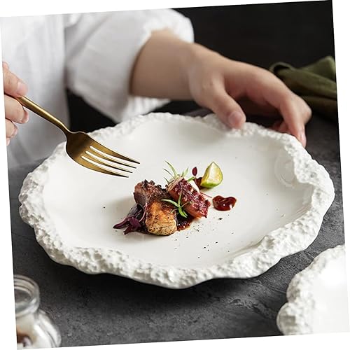 Miniatura 4 de ifundom 3 platos de restaurante platos de fiesta festivales cena cerámica decoración para el hogar aperitivo cocina redondo porcelana ensalada