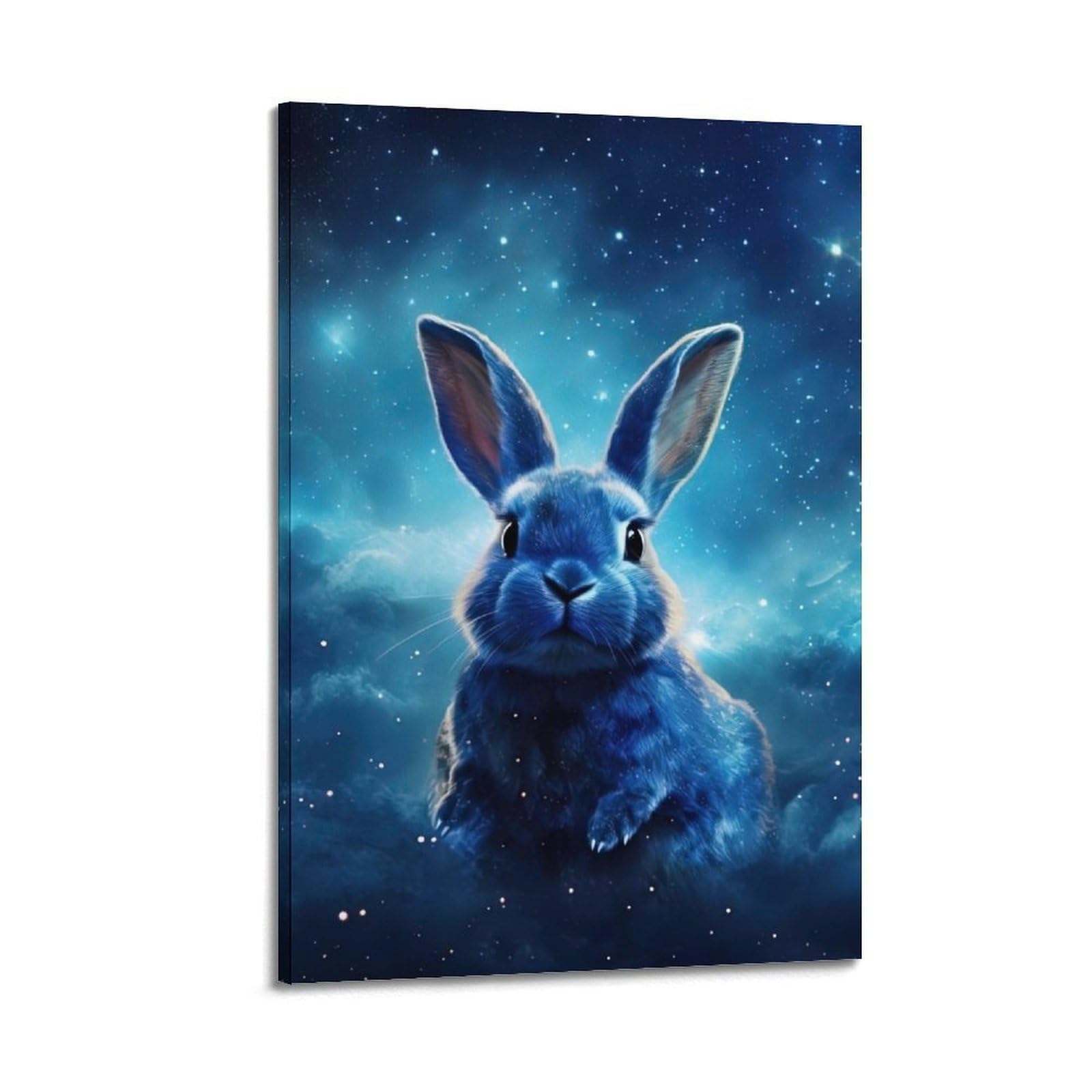 WZKTCL Animal Poster Bunnies in The Sky Poster Decorative Painting Canvas Wall Posters And Art Picture Print Modern Family Bedroom Decor Posters 24x36inch(60x90cm)