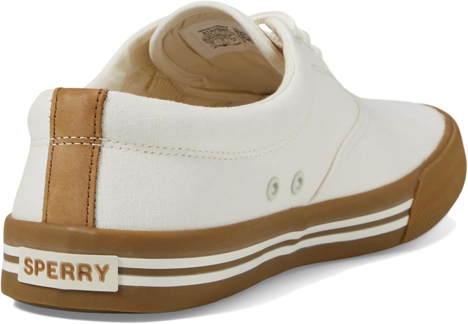 Sperry Men's Striper II CVO Seasonal Sneaker, White Linen, 8 - Image 6