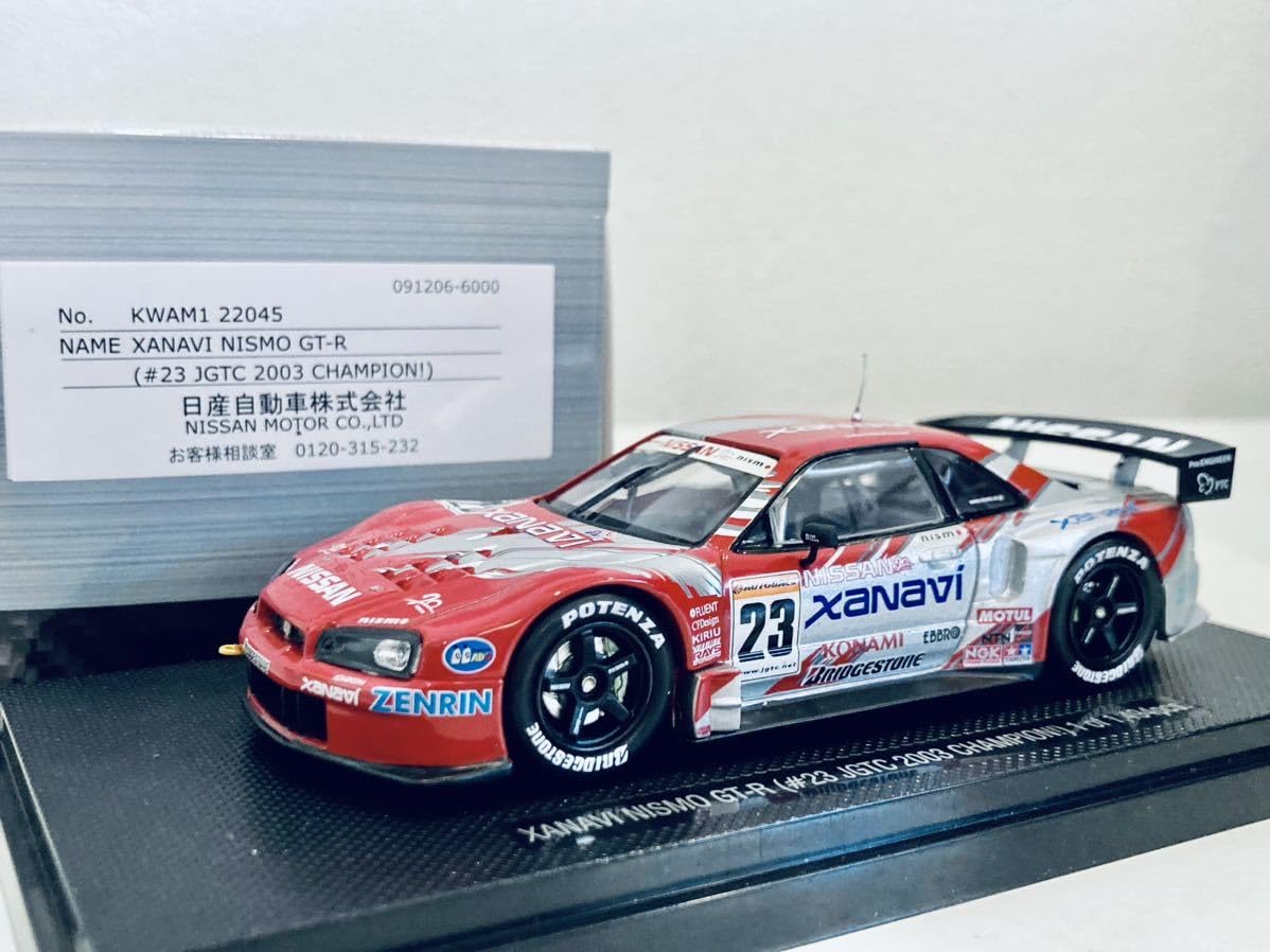 Amazon.co.jp: 1/43 Nismo Box EBBRO Xanavi Nismo GT-R (R34) #23 