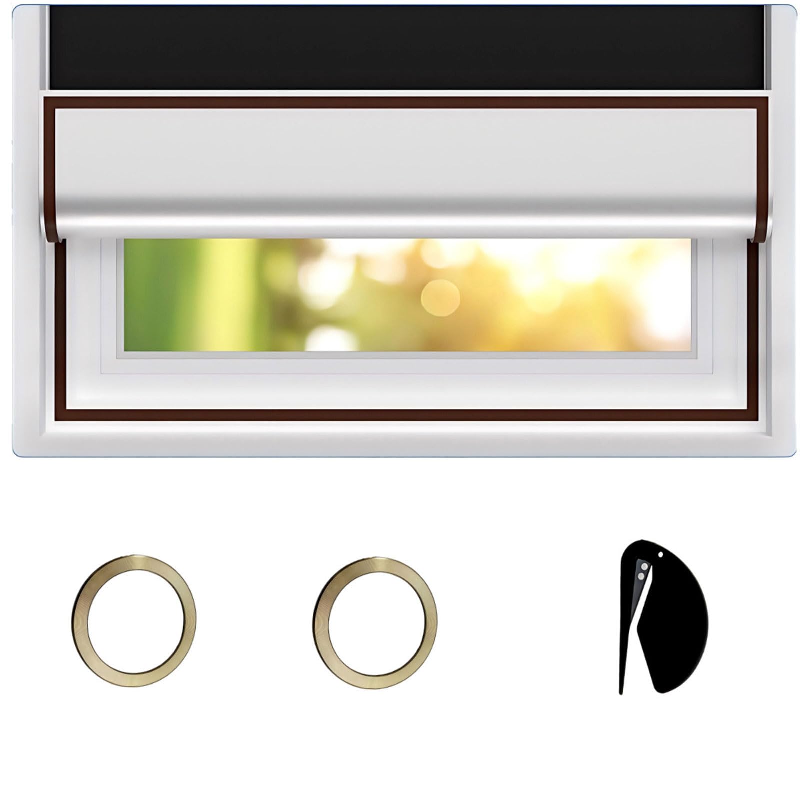 Limtula Window Cover, 100Percent Shades for Bedroom Shading Window Blind Shadings Curtains Portable Curtains