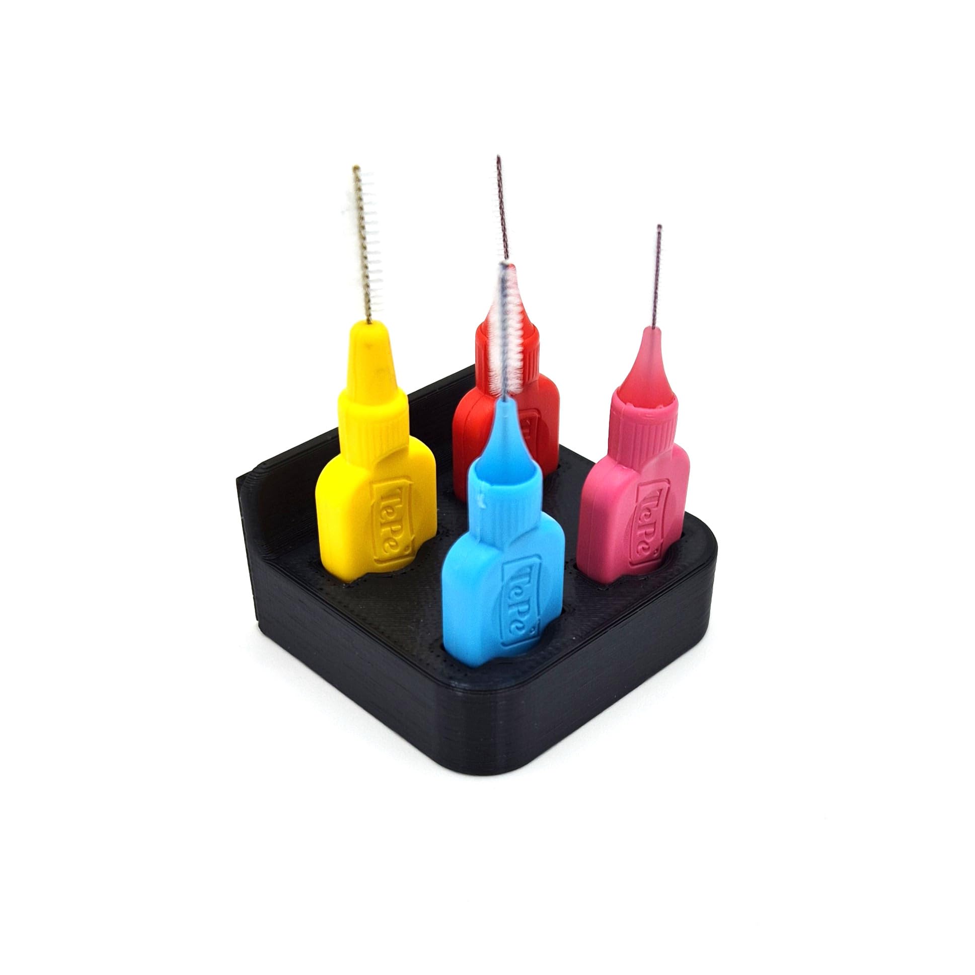 Compatible with TePe 2x2 Wall Mounted Interdental Brush Holder Organizer - 25+ Colours - Green (Pearl) - 1x