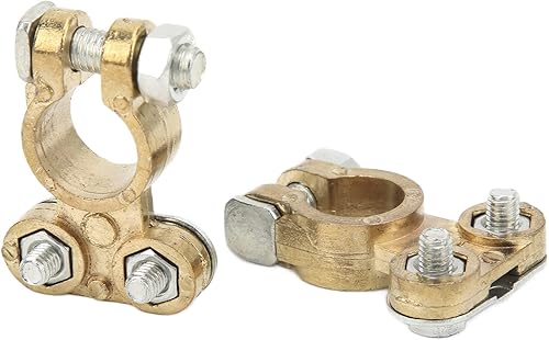 Miniatura 6 de Terminales de terminales de batería automotriz, 1 par de terminales de batería de automóvil, resistencia a la corrosión, conectores de abrazadera de