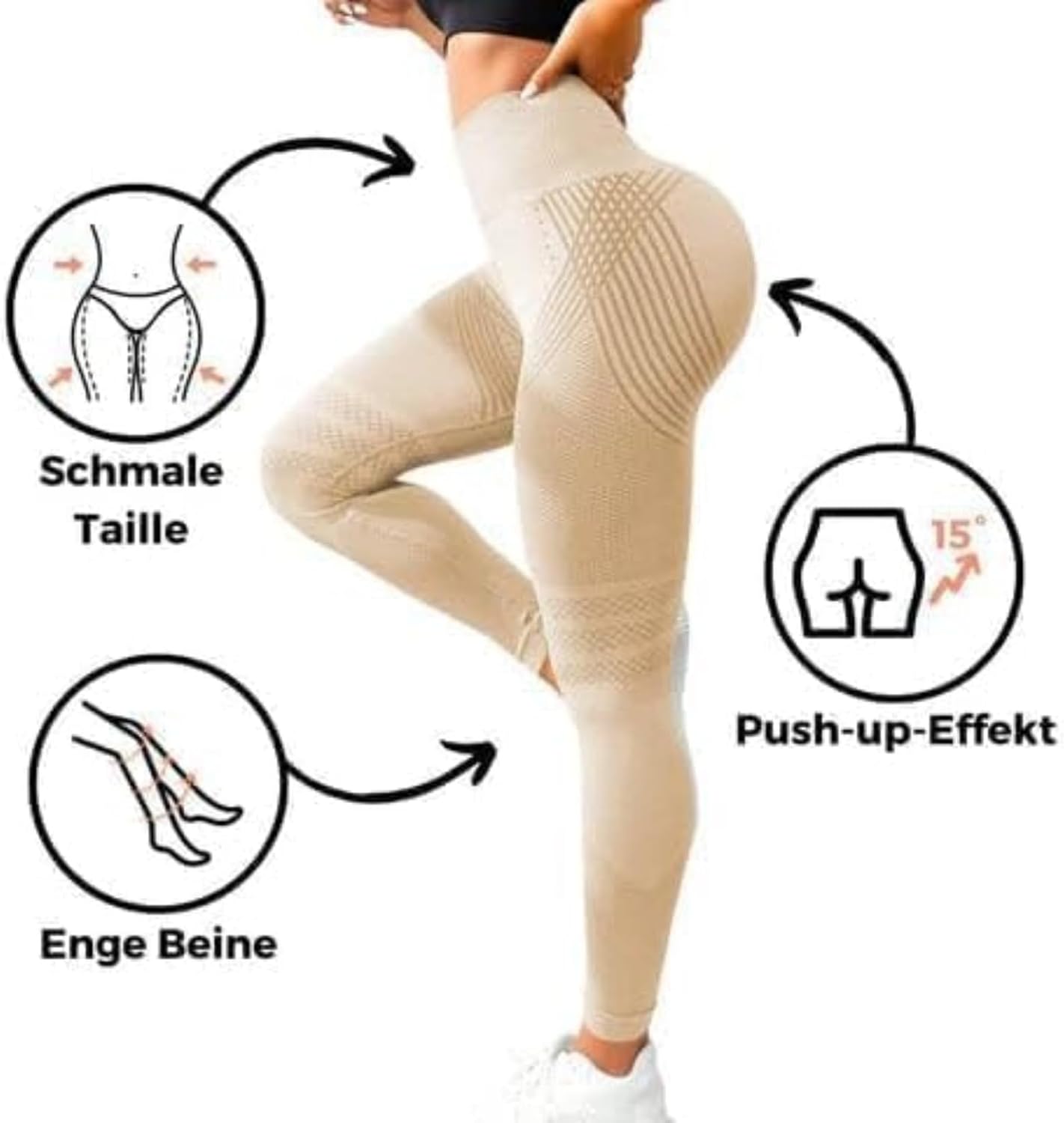 Celsior Cellulite Leggings, High Waist 3D Anti Cellulite Leggings for Women, Slimming Workout Yoga Pants - Image 7