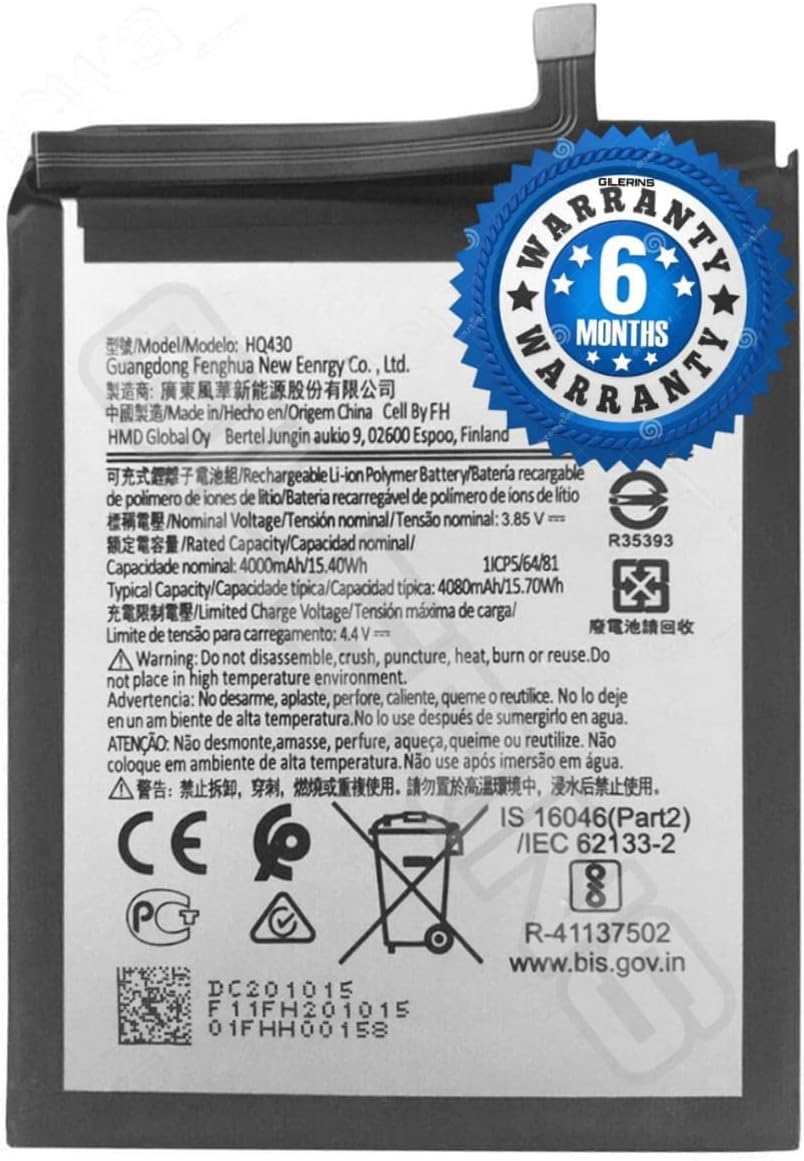 Original HQ430 Battery for Nokia 3.4 TA-1288, TA-1285, TA-1283 Battery with 6 Month Warranty****(AA195)