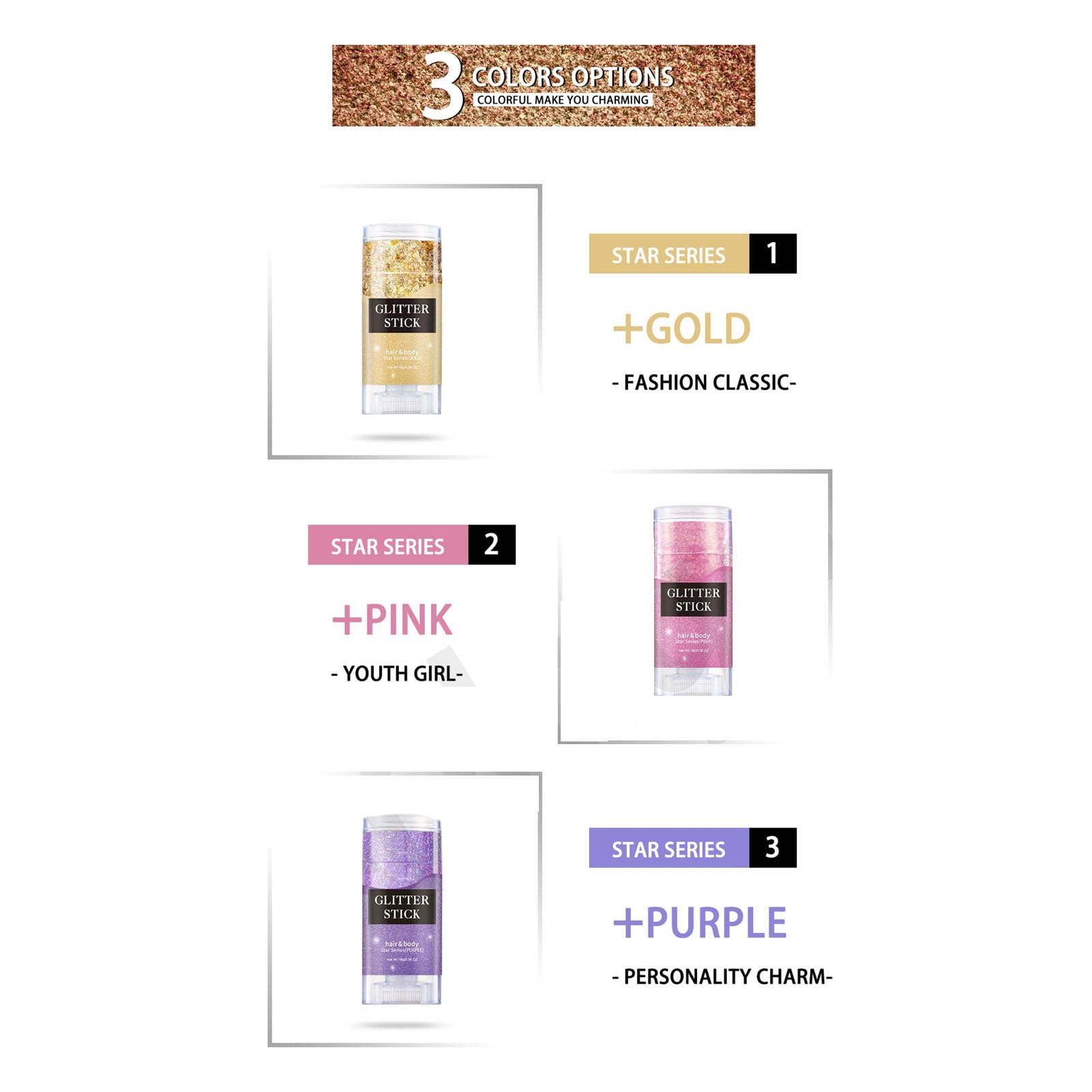 7 bottiglie di glitter olografici per il corpo, stick glitter per il corpo trucco viso paillettes scintillanti grosso per viso, corpo e capelli festival feste 0,56 once