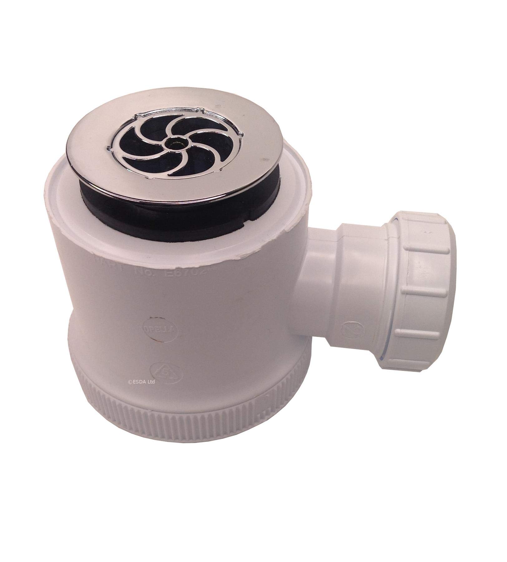 Dubois Top Entry Chrome Shower Trap, Chrome Finish - Image 2