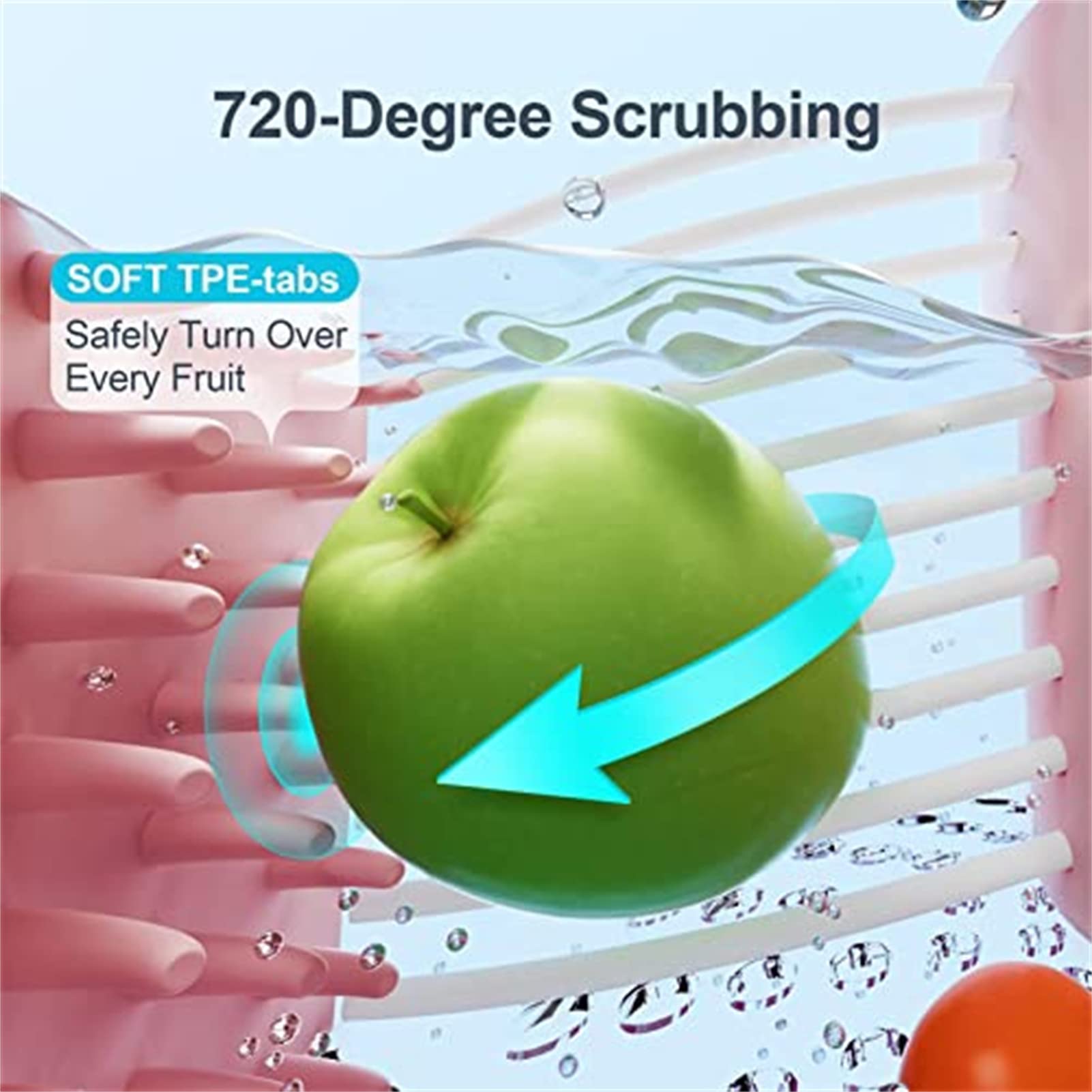 Lutyy Nettoyeur de Fruits Spinner Bol à Fruits Machine à Laver Les Fruits et légumes pour