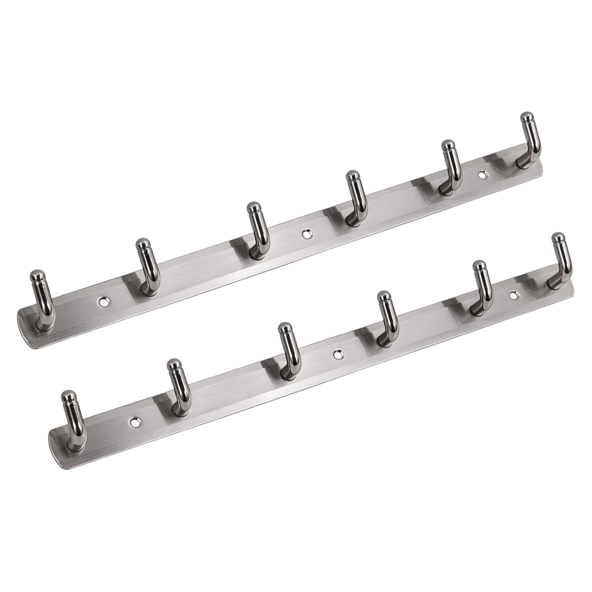 Multi Cloth Hanger for Door 6 Hooks, Over The Door Hanging Rack Space Saving Organizer for Clothes Towels Bags Heavy Duty Metal Door Hook for Bedroom Bathroom Kitchen Use-image-7