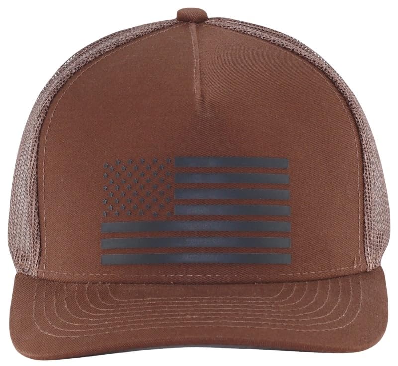 Image of Adjustable Snapback Mesh Trucker Hat for Men Women