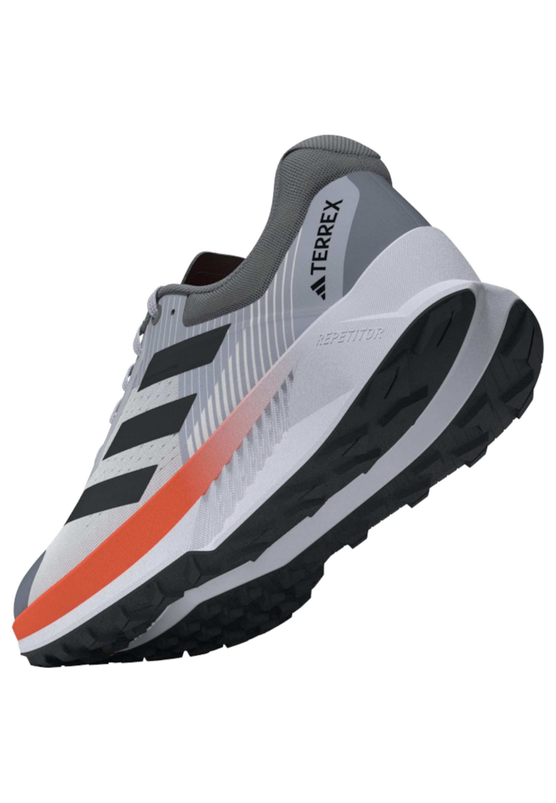 adidas Terrex Soulstride Flow Scarpe Trail Running Uomo, Grigio/Antracite/Arancione - JR7065