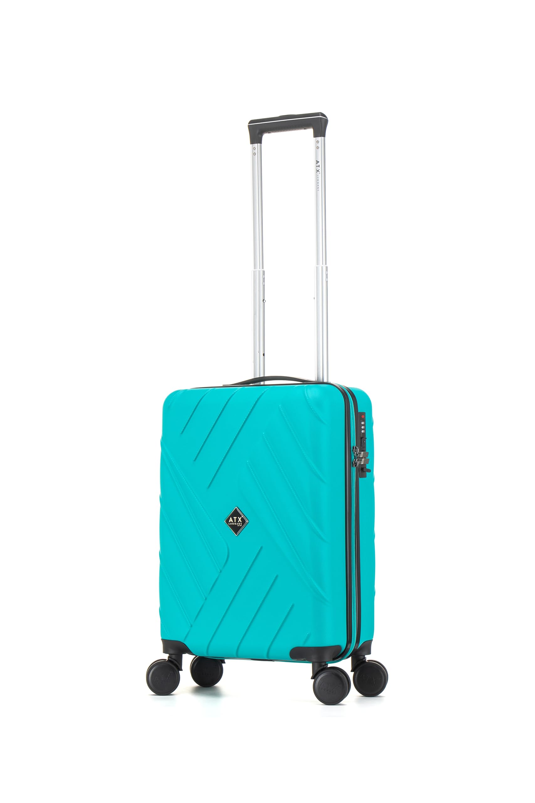 ATX Luggage 55x36x20cm Cabin Suitcase Super Lightweight Small Suitcase Approved for 100+ Airlines Including EasyJet, Ryanair, British Airways & Virgin Atlantic (Mint Green, 21Inches, 33Liter)