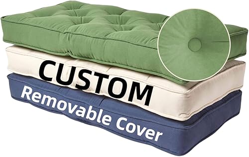 Sincere - Cojín de asiento grueso para ventana panorámica, silla, sofá, banco, tatami, para remodelaciones, con funda extraíble