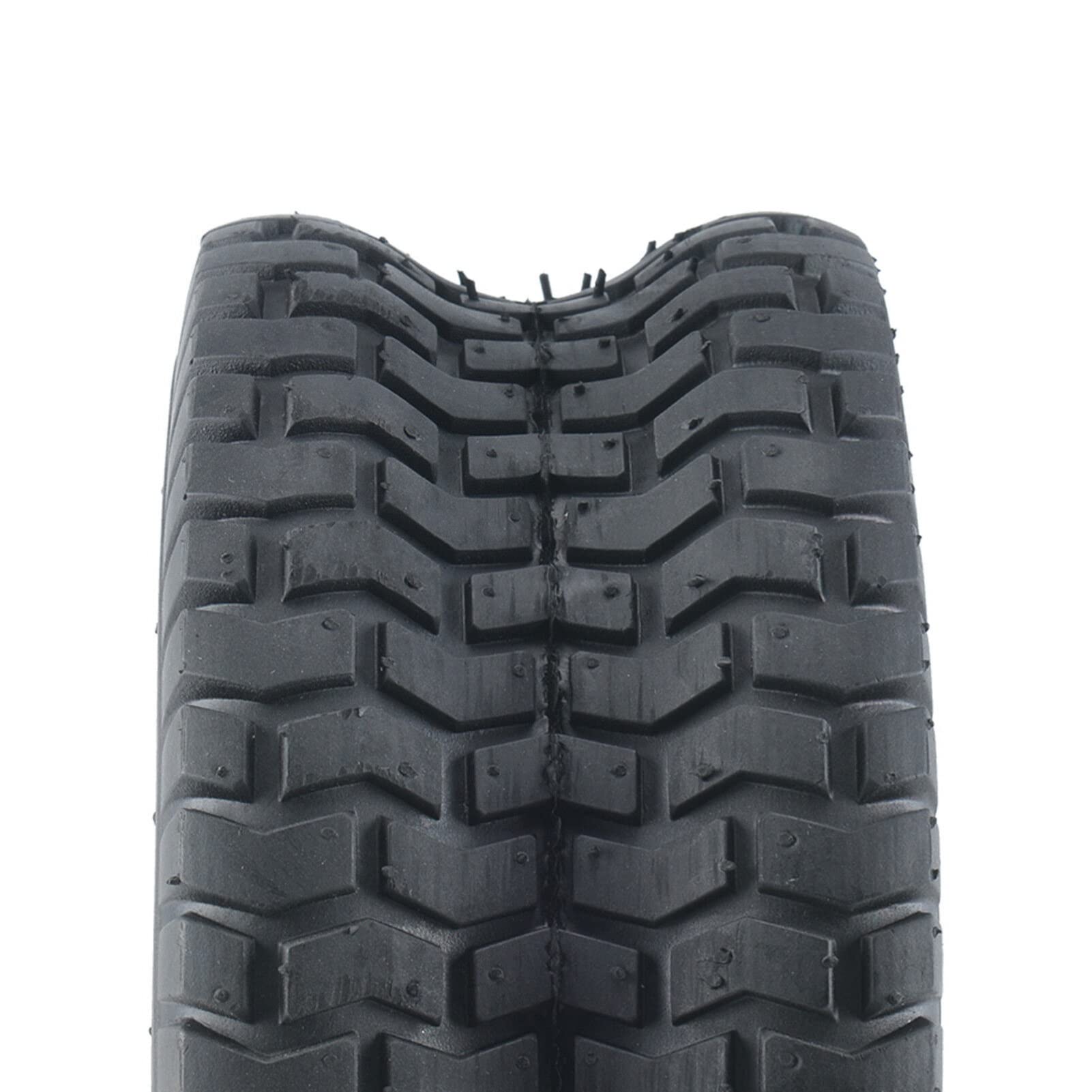 Youyijia 2xReifenmantel 2xSchlauch 15 x 6.00-6 TL 2PR Reifen für Rasentraktor Aufsitzmäher Rasenmäherreifen