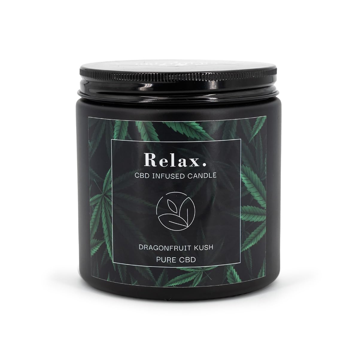 Candle-Brothers CBD Scented Candle in Glass with Lid | Dragon Fruit Kush | Scented Candle for Relaxation | Relax Candle in Glass | Gift for Friends & Family | Scented Candle Soy Wax