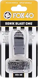 Fox 40 Apito oficial Sonik Blast CMG com cordão de separação (preto)