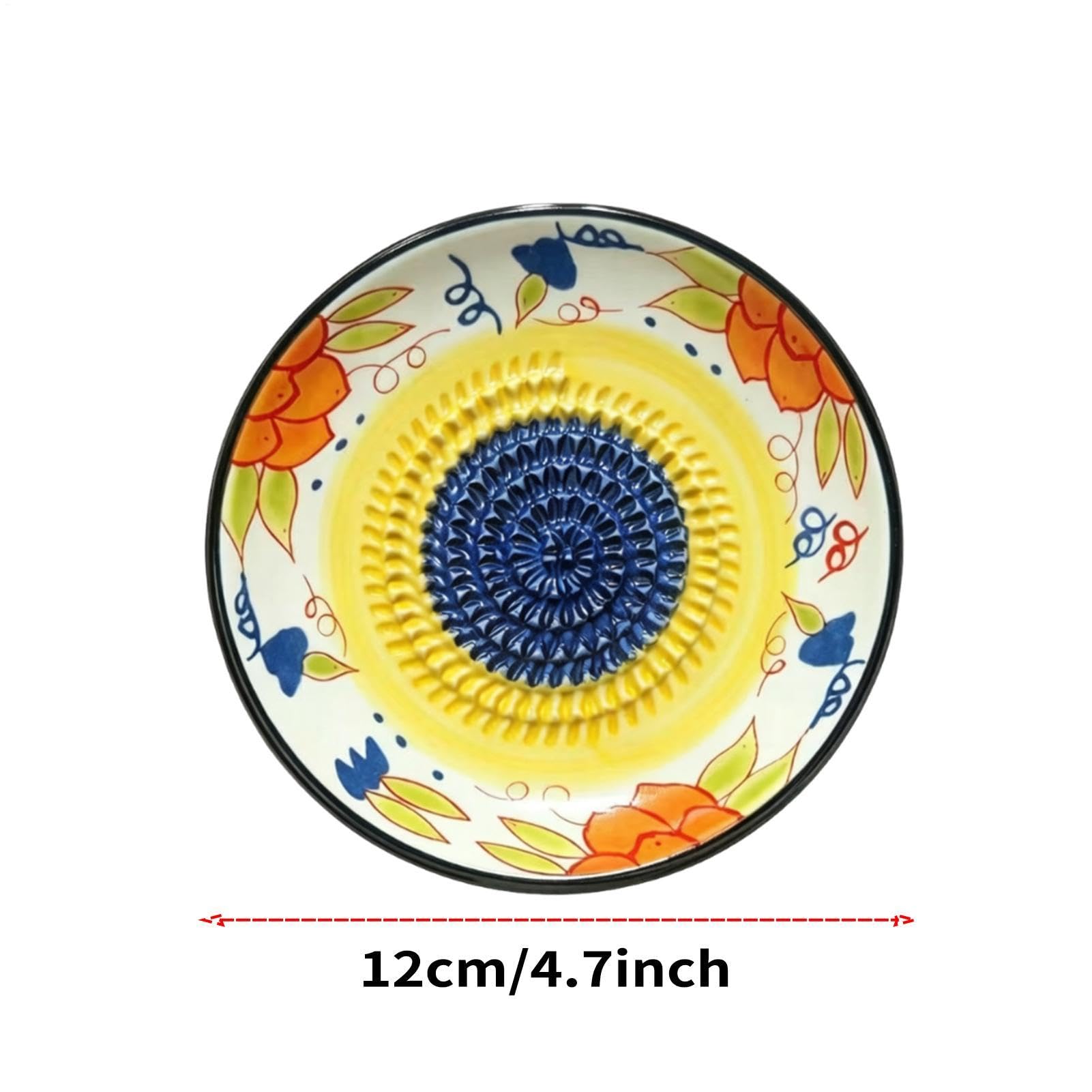 Talerz do tarki do czosnku, ręczne narzędzie do mielenia czosnku, 12 cm, talerz do kraty imbirowej, ręczne narzędzie do przygotowywania żywności, cienka krata, naczynie kuchenne, dla kucharzy domowych