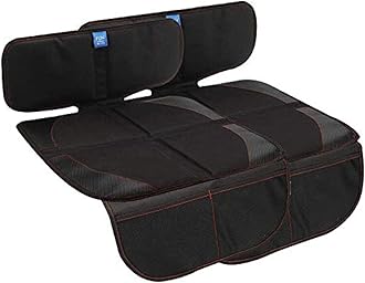 funbliss Car Seat Protector for Baby Child Car Seats 2 Packs Black,Waterproof Seat Protector with Thickest Padding for Baby Car,Dog Mat - Cover Pad Protects Automotive Vehicle Leather
