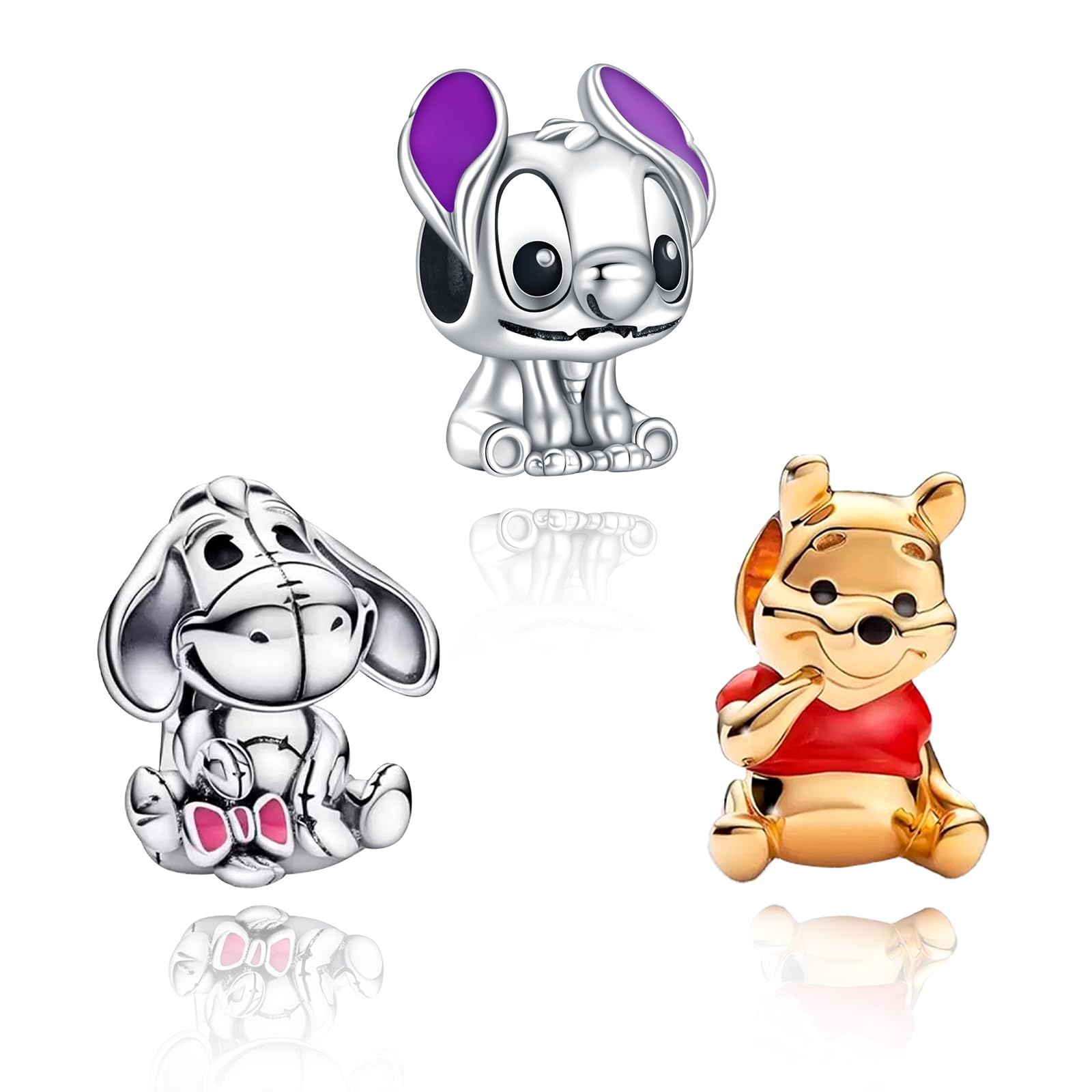 H.ZHENYUEAbalorios Charm para pulseras Plata de Ley 925 con Cartoon Super People Dog Circonita Cúbica para mujeres collares Colgantes regalo,Navidad,San Valentín,día de la madre para mujeres y niñas