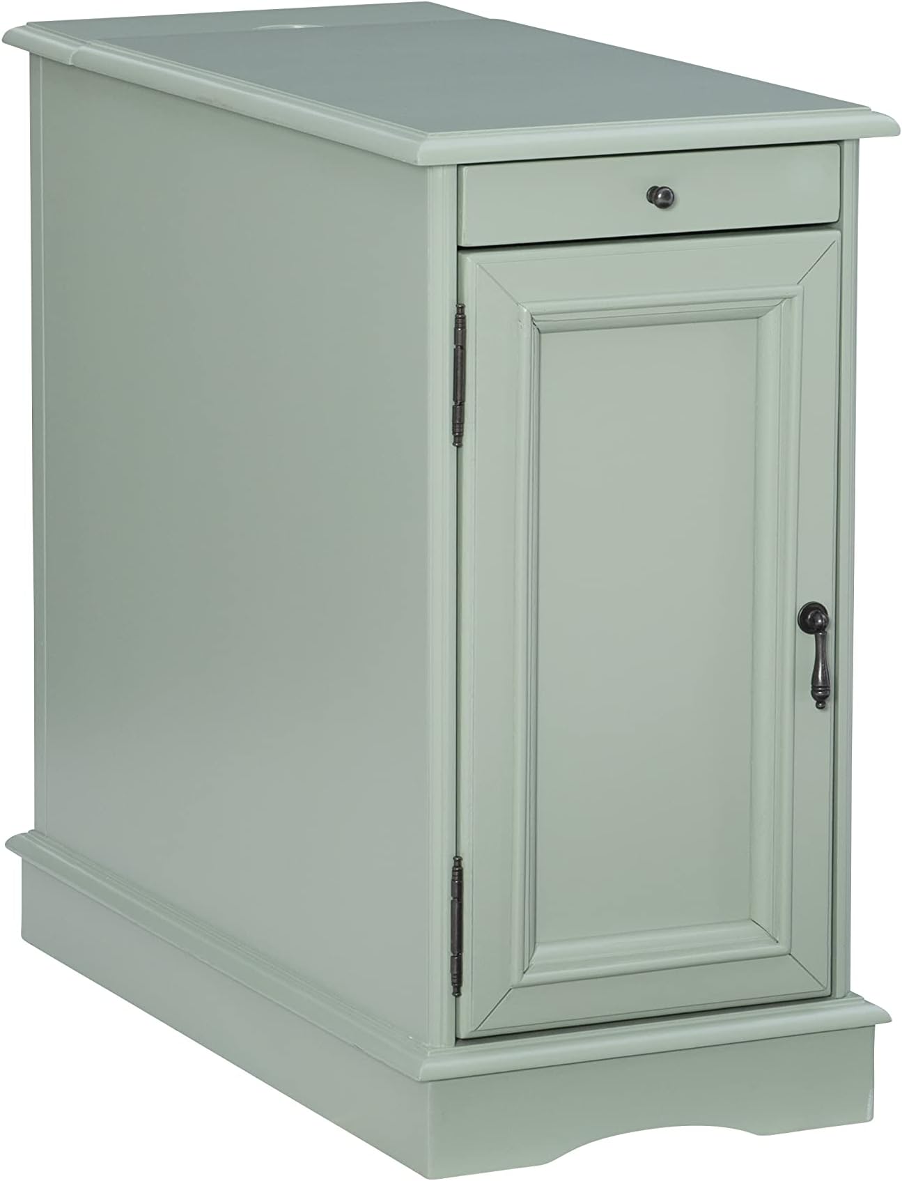 Powell Furniture Butler Aqua Accent Table with USB Charging Station