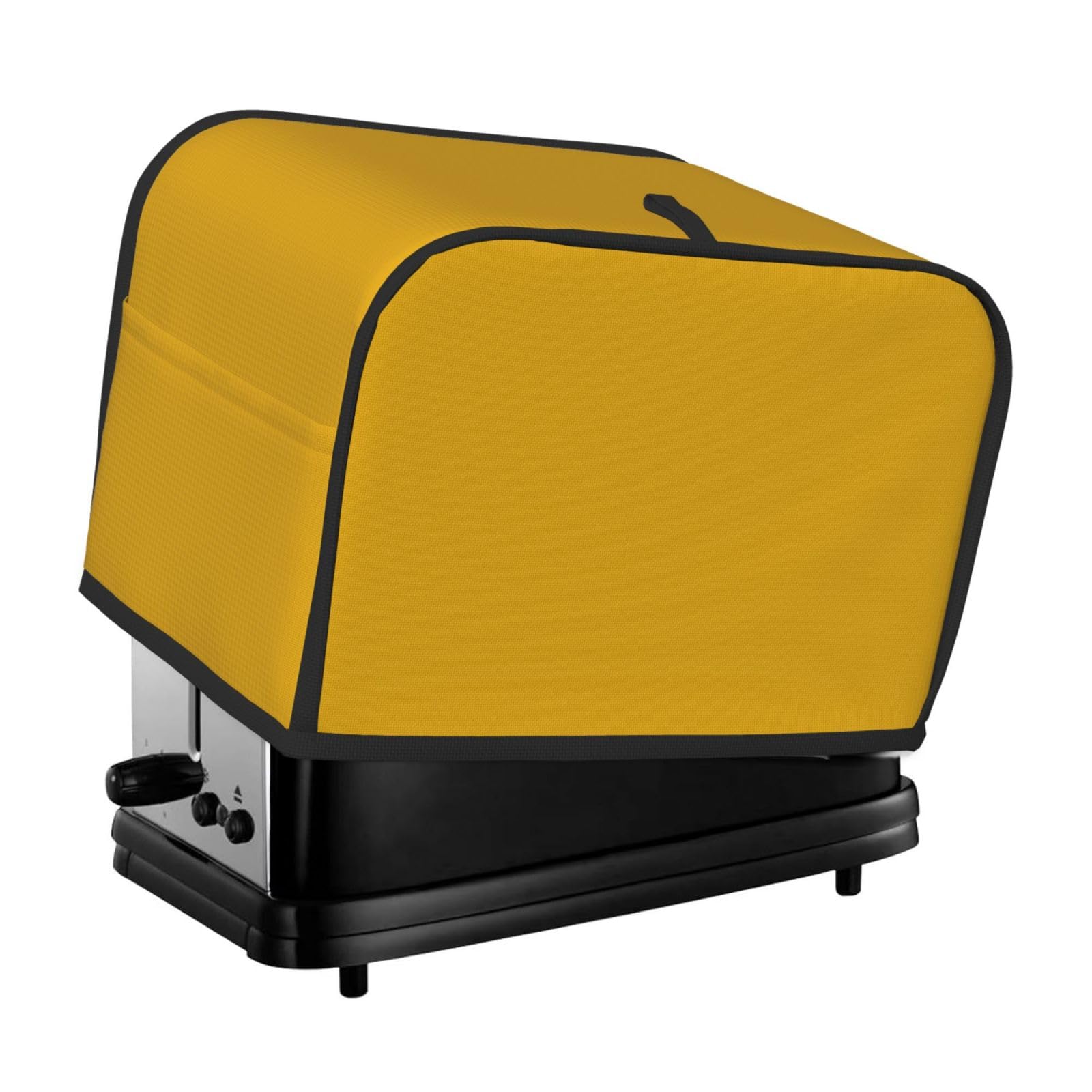 2 Slice Toaster Covers Quilted Bread Maker Cover Small Appliance Cover With Handle Mustard Yellow Toasters Dust Cover For Home Table Kitchen Decor