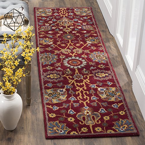 SAFAVIEH Heritage Collection Runner Rug - 2'3" x 8', Red,