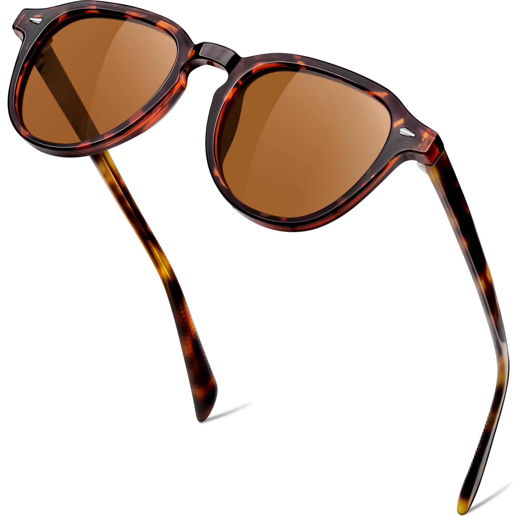 KANASTAL Gafas de Sol Polarizadas Montura TR90-Acetato con Estuche de Cuero para Mujer y Hombre Protección UV400, Conducir, Uso Diario, Viajar