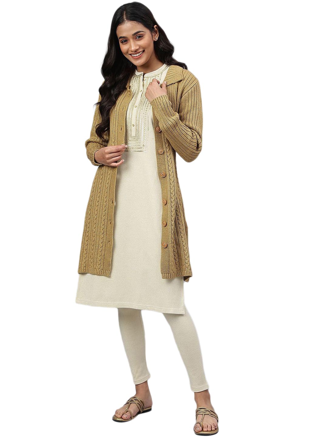 aurelia Red Shirt Collar Long Coat-picture-32