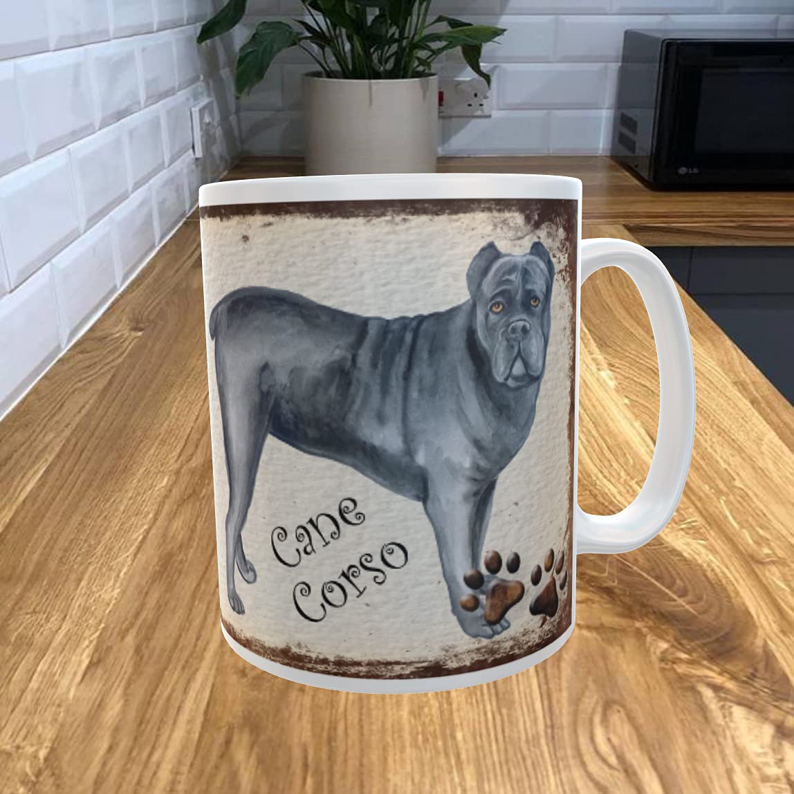 Shawprint Limited White Cane Corso 11Oz Coffee Mug My Dog's Bedtime Prayer Theme 29Drmug
