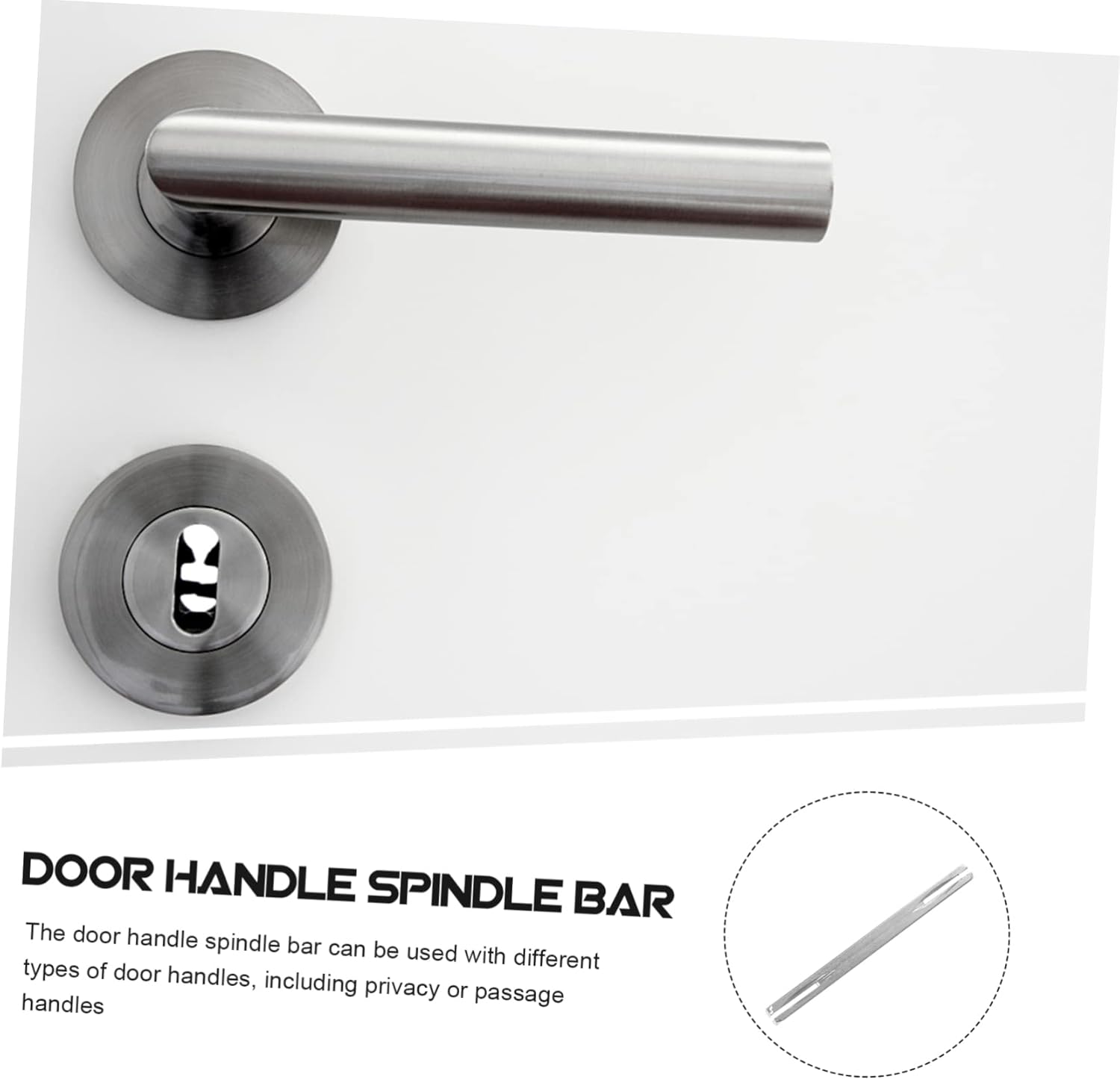 Baluue Door Handle Bar Replacement for Antique Style Knobs Square Drive Compatible with Vintage Door Hardware Easy Installation for Residential and Commercial Use