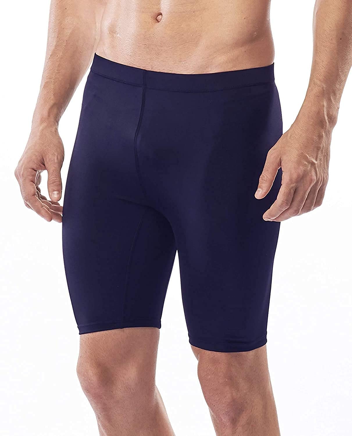 Men Polyester Compression Sports Shorts Half Tights