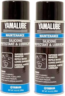 Yamaha Yamalube Silicone Spray Protectant & Lubricant, 12oz - 2 Pack