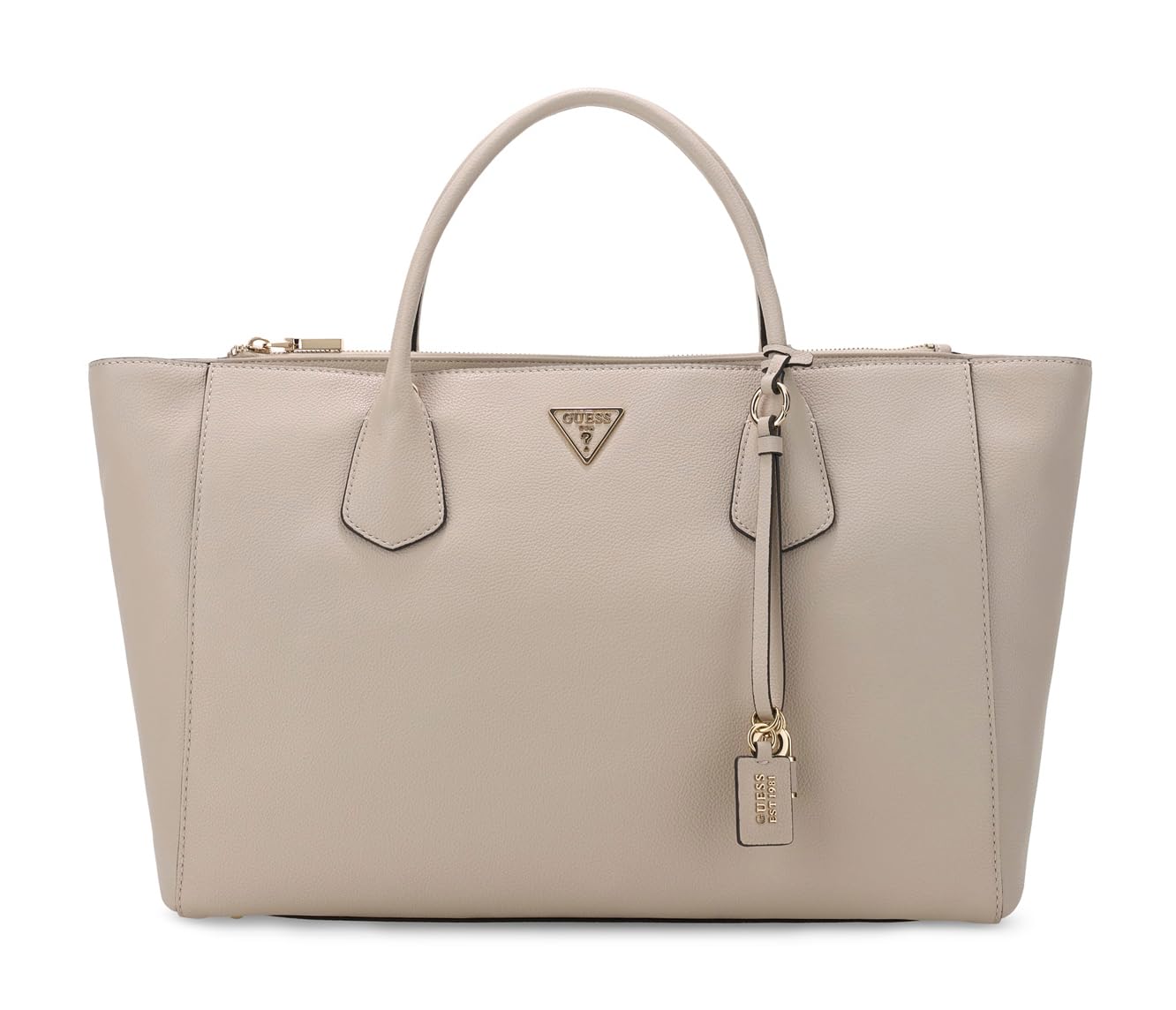 GUESS bolso de hombro maletín con compartimento para portátil Marissa Tech Tote Bone beige
