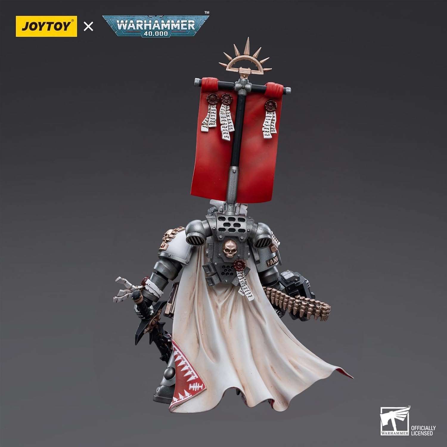 JOYTOY Grey Knights Warhammer 40k 1/18 figurka szare rycerze kasztelan crowe 12,7 cm prezenty kolekcjonerskie, zabawki dla dzieci w wieku 15+ i dorosłych przedsprzedaż